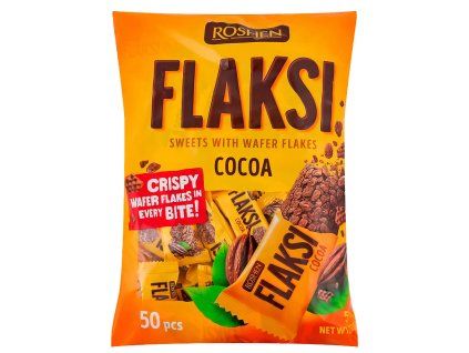 ROSHEN Flaksi kakaové cukríky s oblátkovou drvinou 500 g