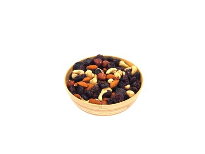 Študentská zmes 500 g – zmes v miske z bočného pohľadu